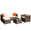Outdoor set - sofa, chair, pouf and table – Eivvi-21